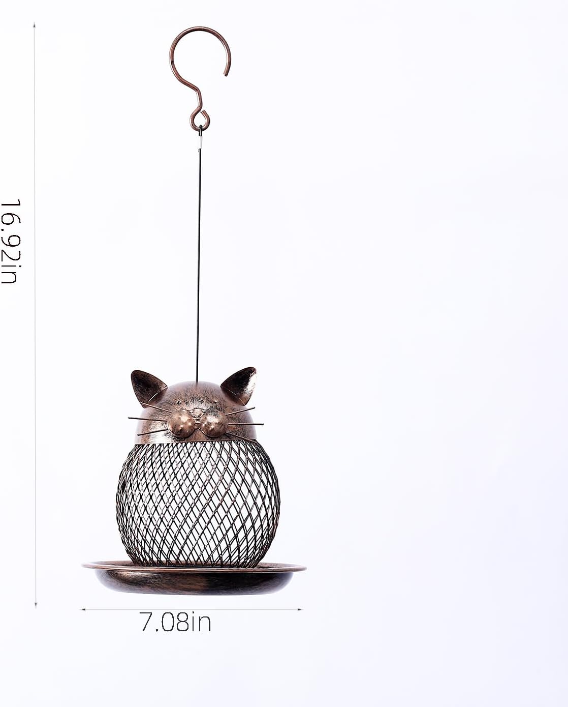 Mentoart Bird-Friendly Outdoor Feeder with Adjustable Hooks - Weatherp