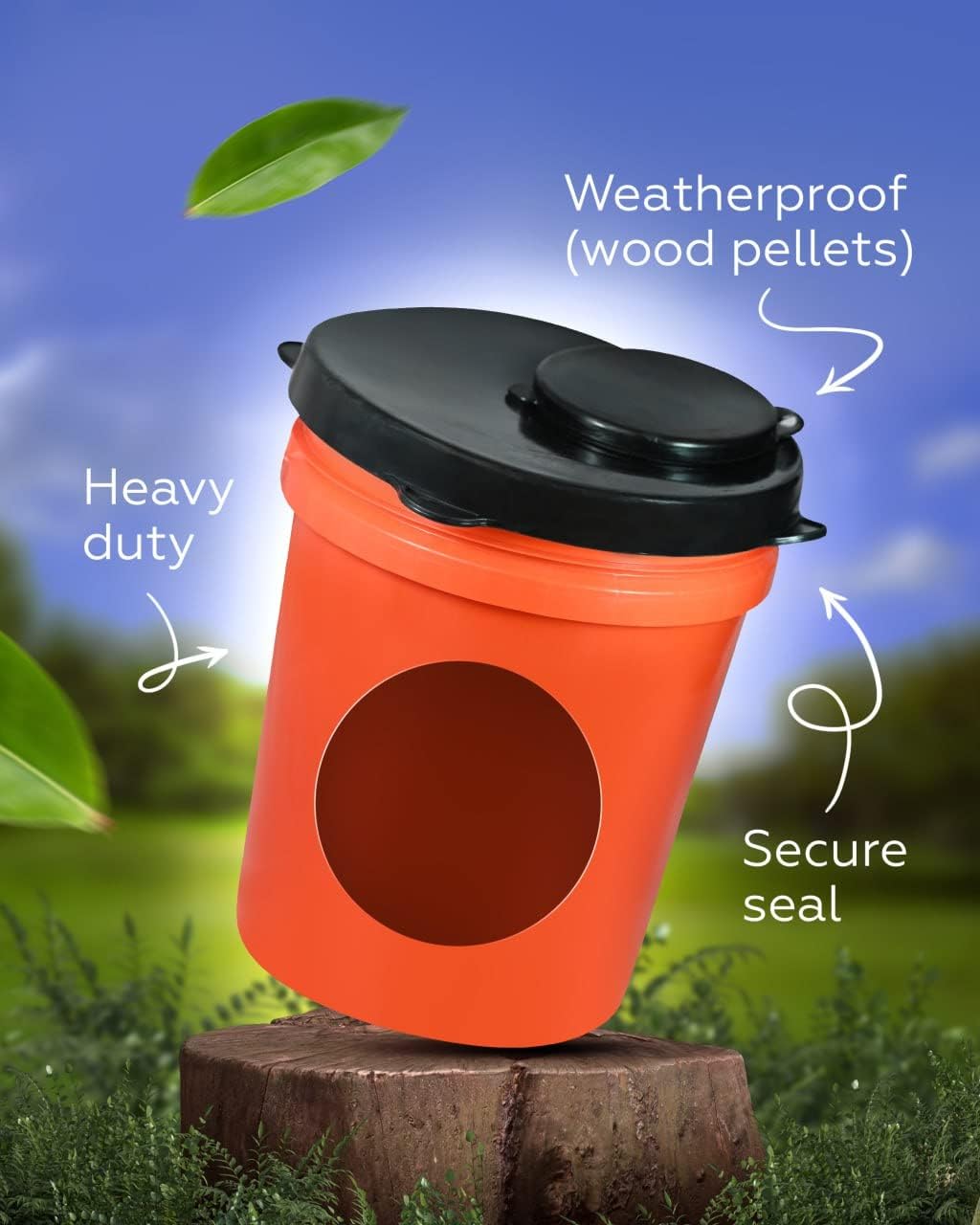 Skywin 5 Gallon Bucket Lid, Seal Lid, Wood Pellet Storage Containers, 