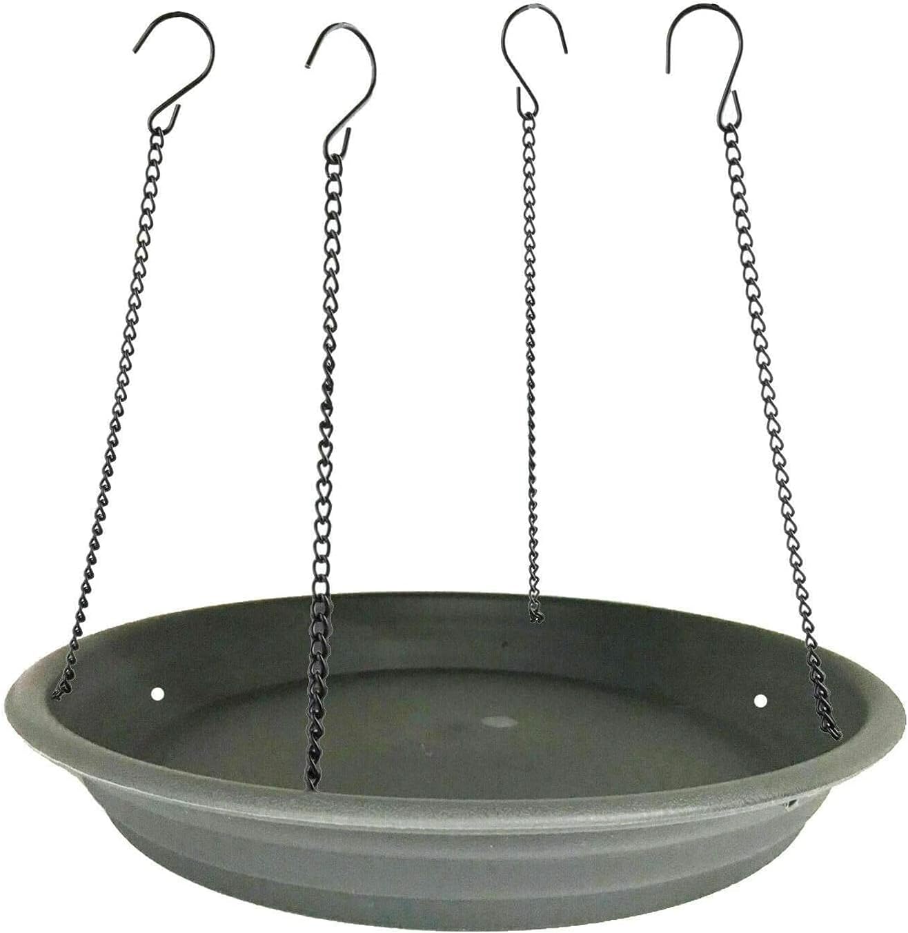 Bird Seed Catcher Tray Platform Feeder Hanging Tray Fits Most feeders Catches Most Falling Seed and Husk Great for Attracting Birds Outdoors, Backyard, Garden - Black