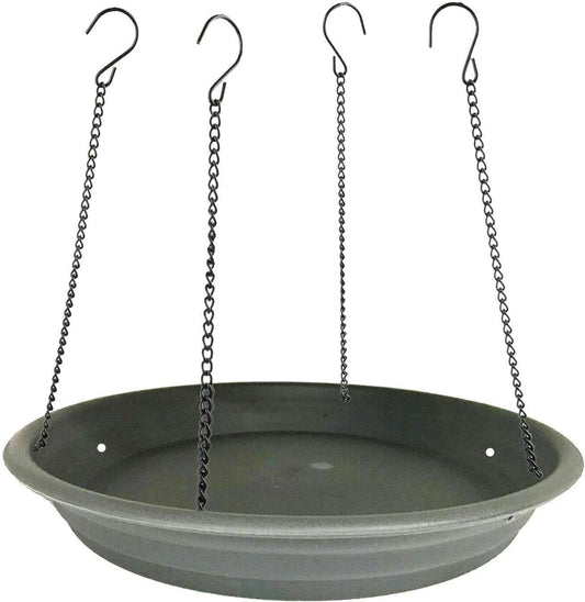 Bird Seed Catcher Tray Platform Feeder Hanging Tray Fits Most feeders Catches Most Falling Seed and Husk Great for Attracting Birds Outdoors, Backyard, Garden - Black