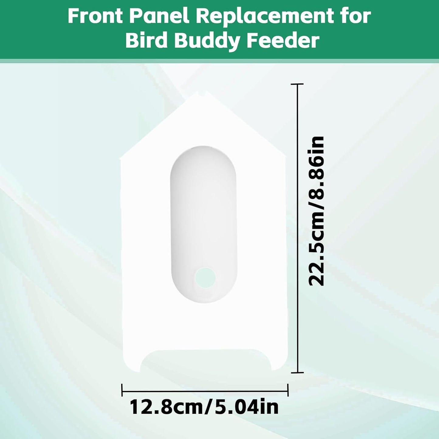 Front Panel Replacement for Bird Buddy Feeder - Easy Snap-On PETG Plastic Cover, UV-Resistant, Compatible with Bird Buddy Smart Camera Module