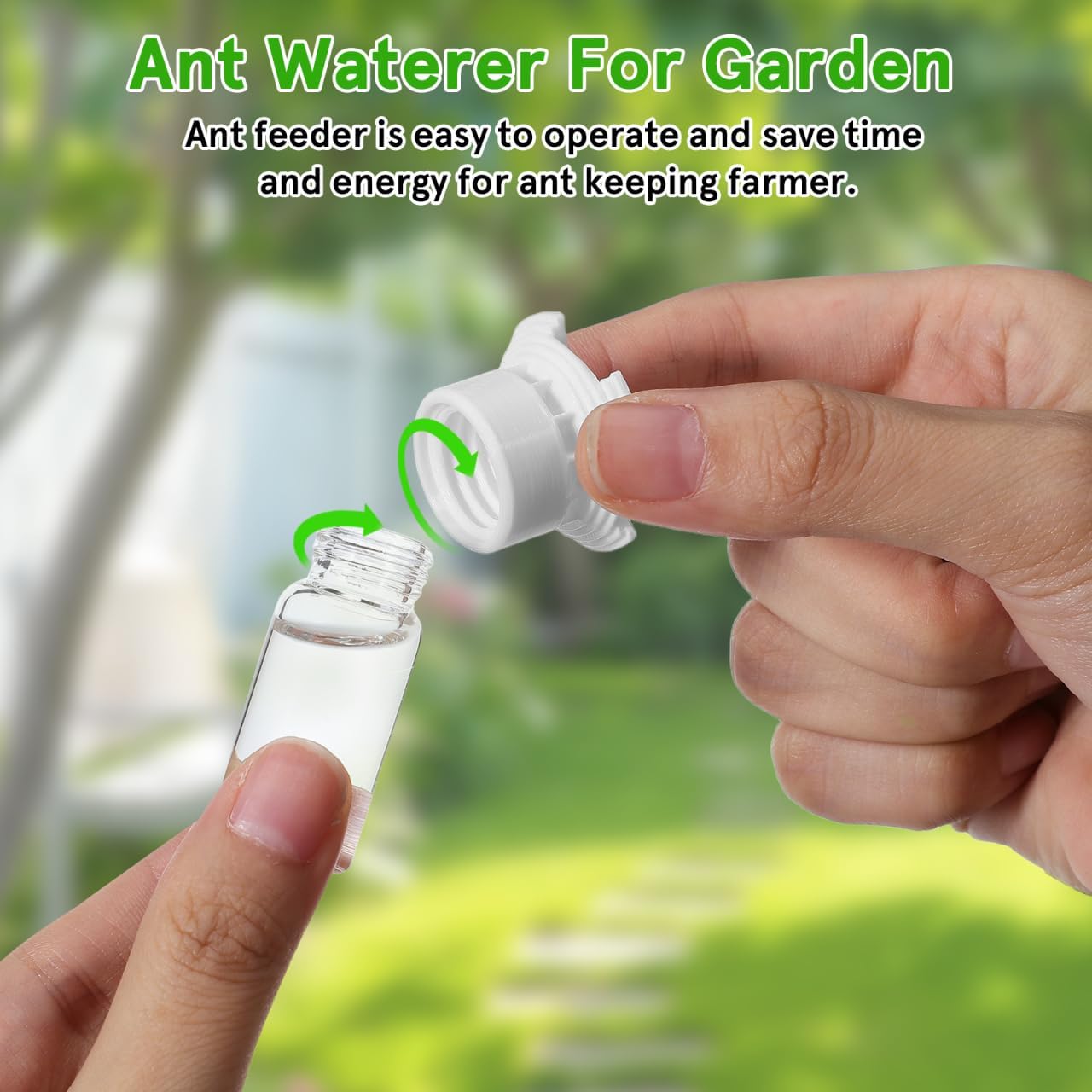 Yardwe Ant Water Feeder Portable 0.17Oz Liquid Feeding Cup for Ant Nest Easy Operation Watering Station for Keeping and Habitat Maintenance