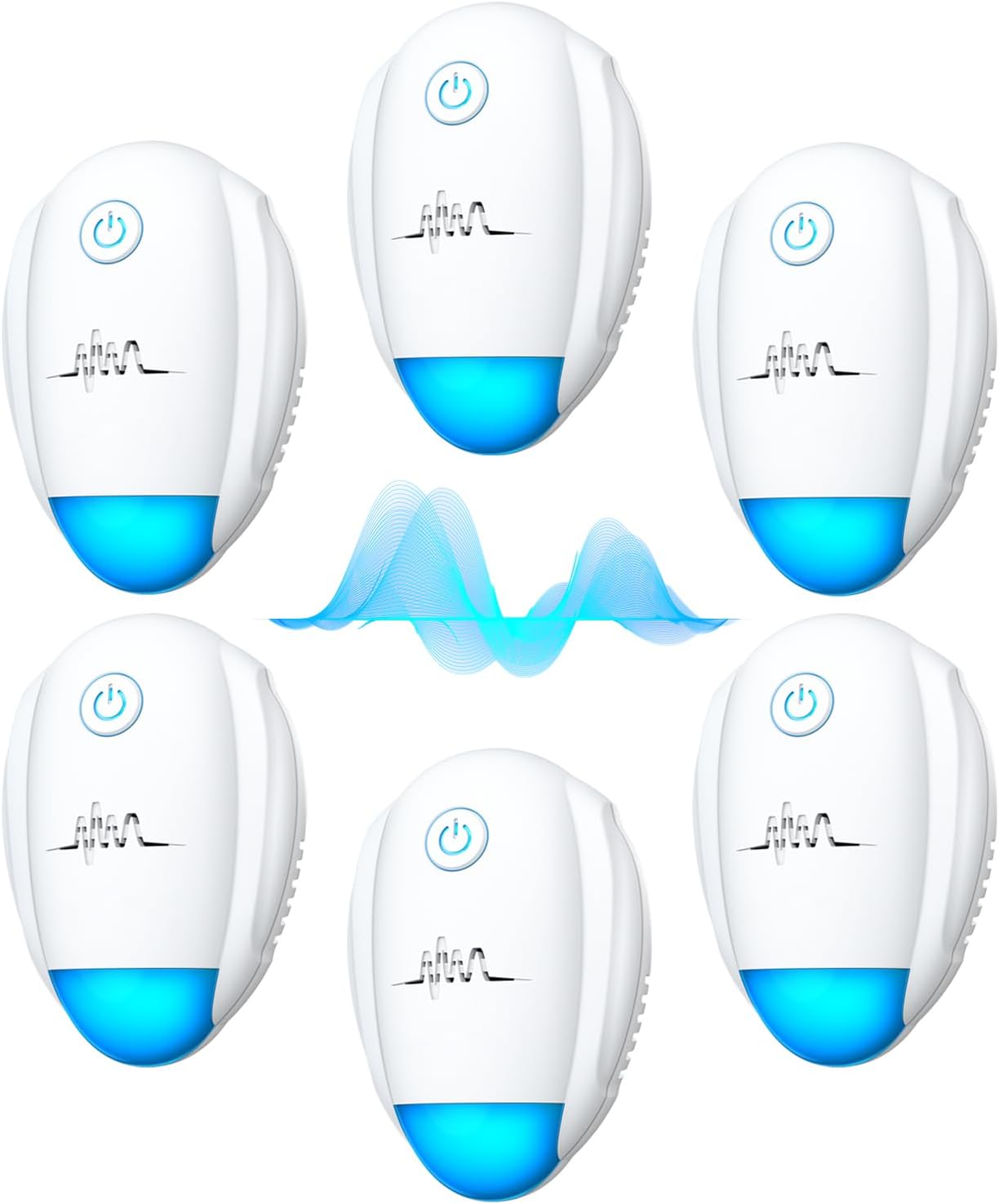 2026 Upgraded Ultrasonic Repeller 6 Packs,Indoor Ultrasonic Repellent,