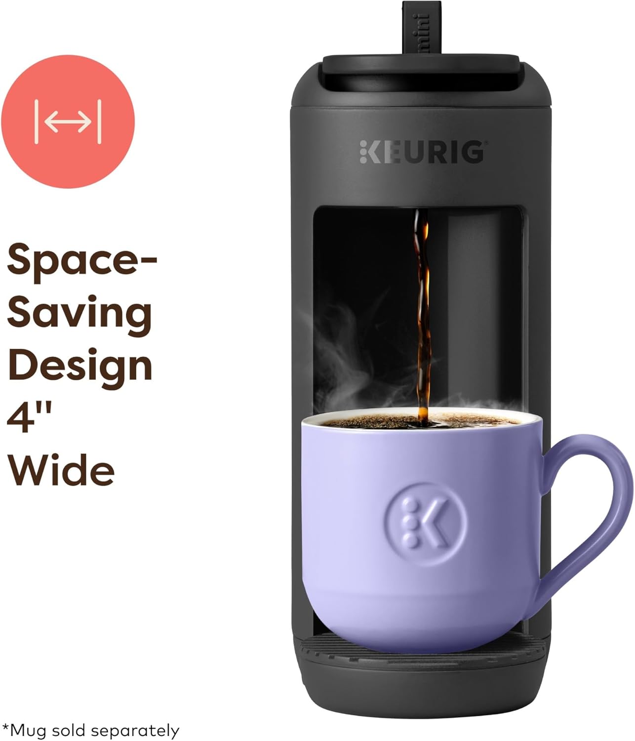 Keurig K-Mini Mate Single Serve K-Cup Pod Coffee Maker, Brews Up to 12
