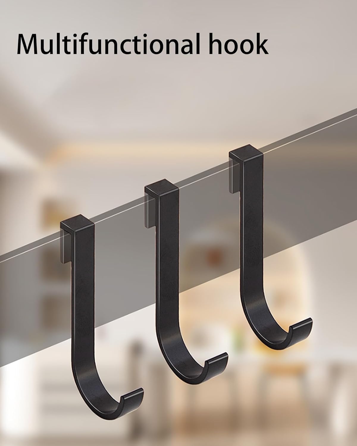 J Hook for Wire Shelving, 5pcs Aluminum Grid Hooks Heavy Duty S Hooks 