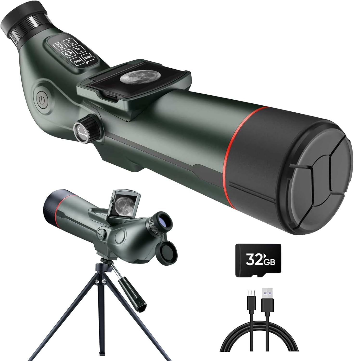 Digital Spotting Scope with Screen Portable Auto-Focus Electronic 4K S