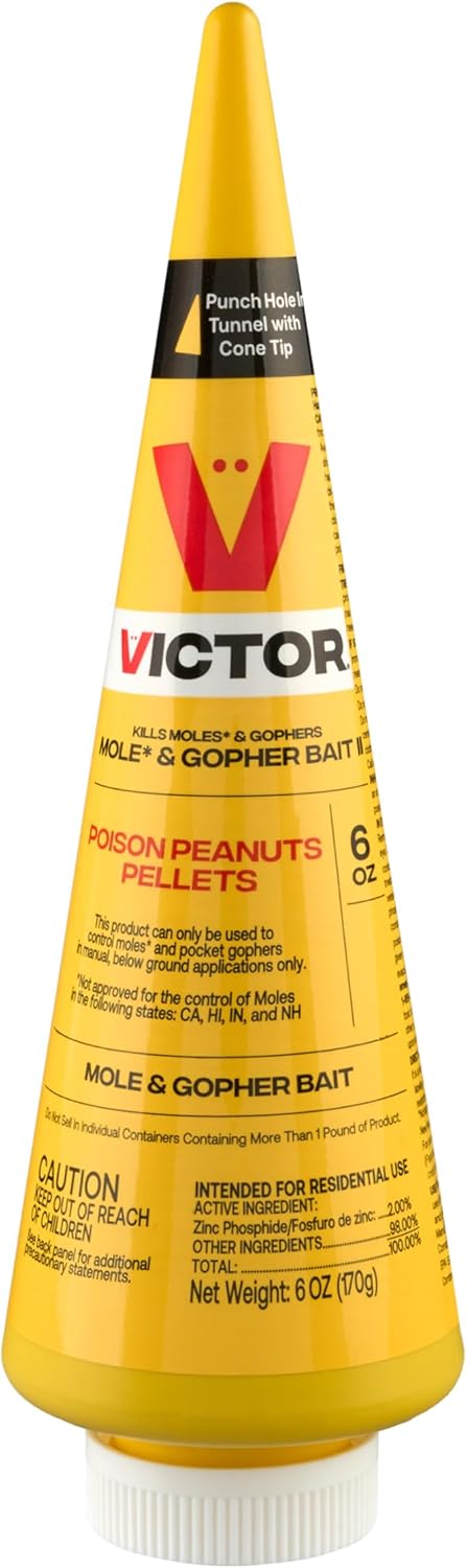 Victor M6006 Outdoor Mole & Gopher Poison Peanuts, Mole and Gopher Kil