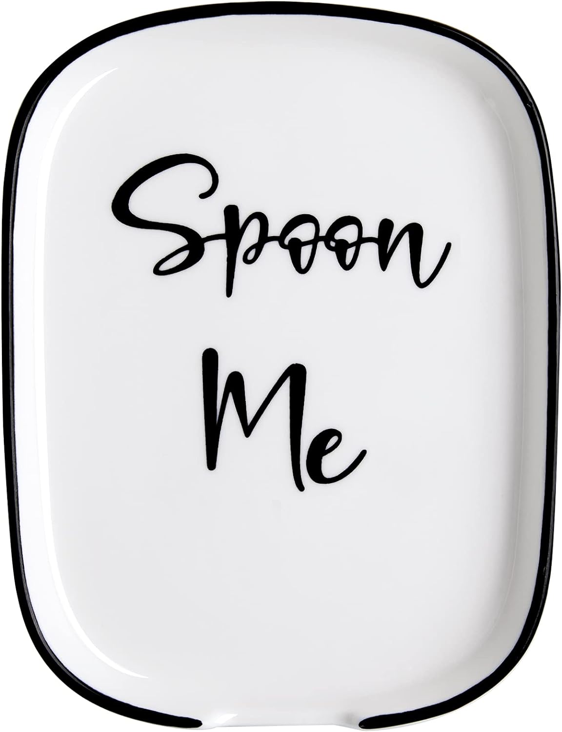 Ceramic Spoon Rest for Stove Top, Large Spoon Holder for Kitchen Count