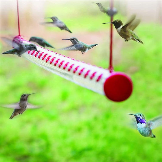 3 Size 40/50/60cm for Your Option Bird Feeder with Hole Best Outdoor Hummingbird Feeder Easy to Clean Outdoor Garden Home Decor Hummingbird Feeder (Color : White, Size : 60CM)