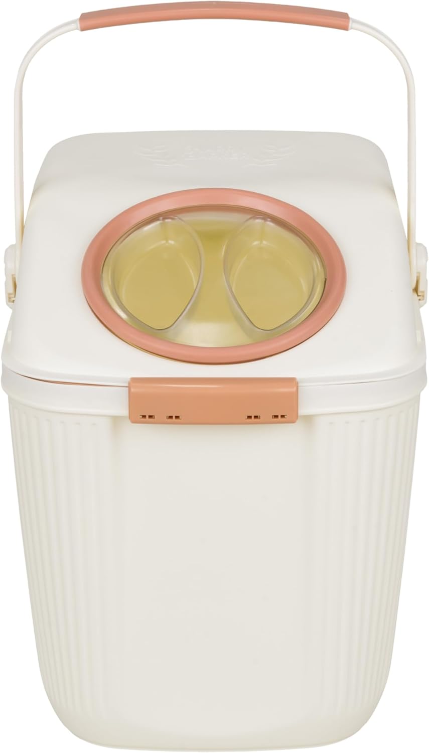 Harry Barker Lightweight Airtight Pet Food Storage Container, Eco-Friendly Recycled Plastic with Easy-Access Lid, Holds up to 25 lb Dry Dog or Cat Food