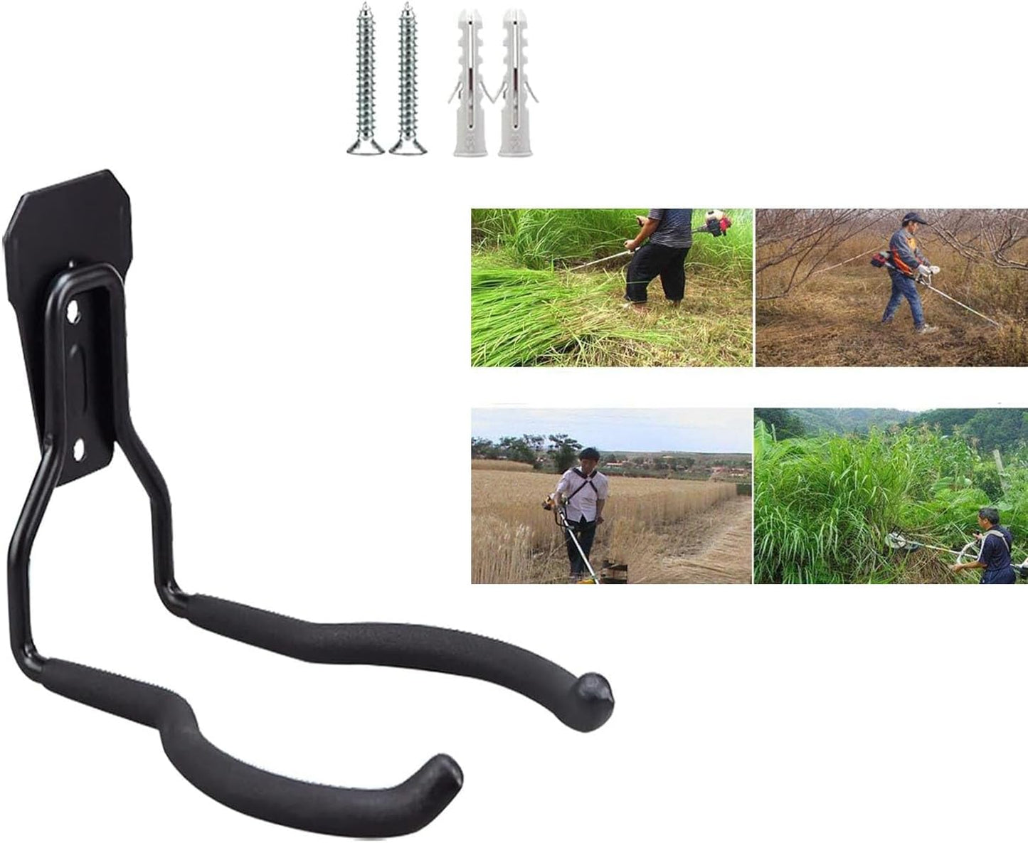Power Tool Hanger String Trimmers Hangers, Weedeater Hook, Weed Wacker Hanger, Trimmer Rack Holder, Leaf Blower Racks, Chainsaw Hanging Hooks, Perfect for Garage Tool Organizers and Storage