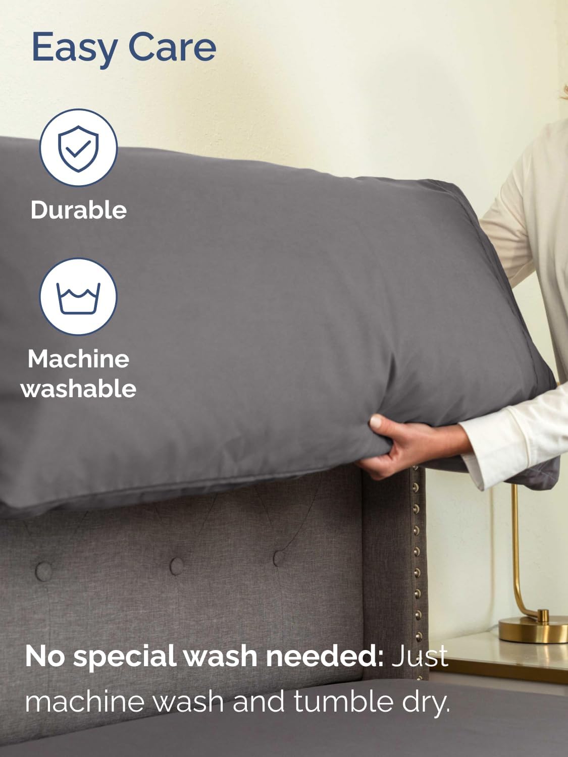 Extra Deep Queen Sheet Set - 6 Piece Breathable and Cooling Sheets - Hotel Luxury Bedding for Women, Men, Kids & Teens - Easy & Secure Fit - Soft, Wrinkle Free and Comfy - Extra Deep Pockets - Grey
