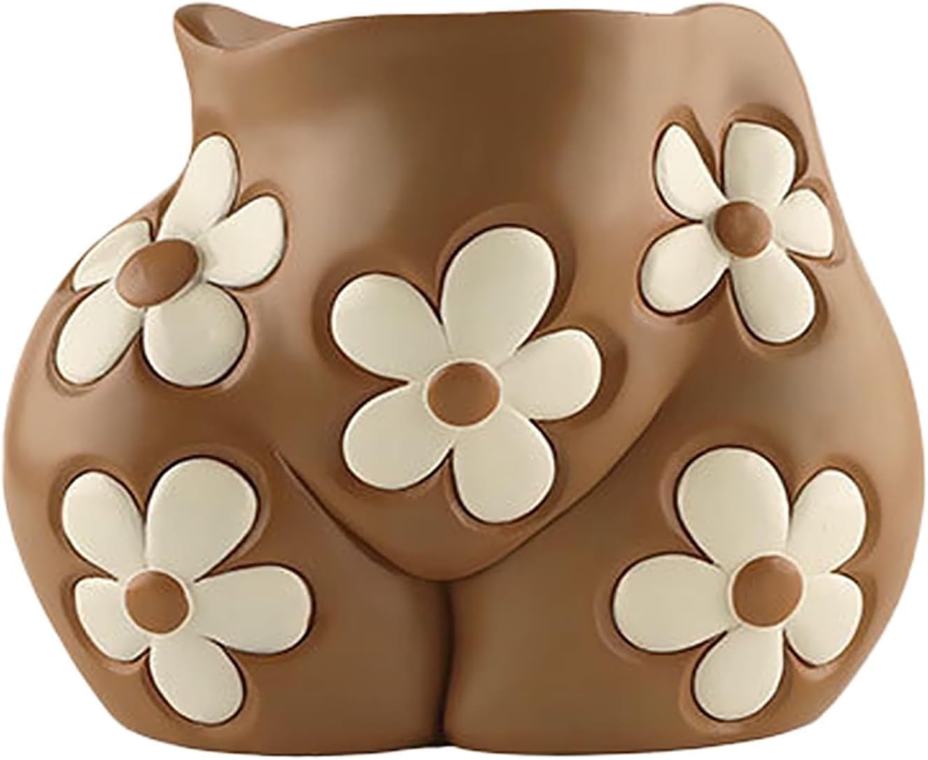 Boob Planter & Butt Vase/Bust Planter, Unique Flower Vases - Boho Plant Pots Female Body Vase, Resin Succulent Pots with Drainage, Aesthetic Decorative Vases for Outdoor Indoor Garden Decor (Butt)