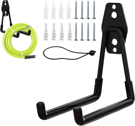 Garage Hooks, Wall Mount Heavy-Duty U Shaped Hook with Anti-Slip Coating, Utility Steel Wall Storage Hooks for Organizing Power Tool Garage Garden Tools, Car Accessories