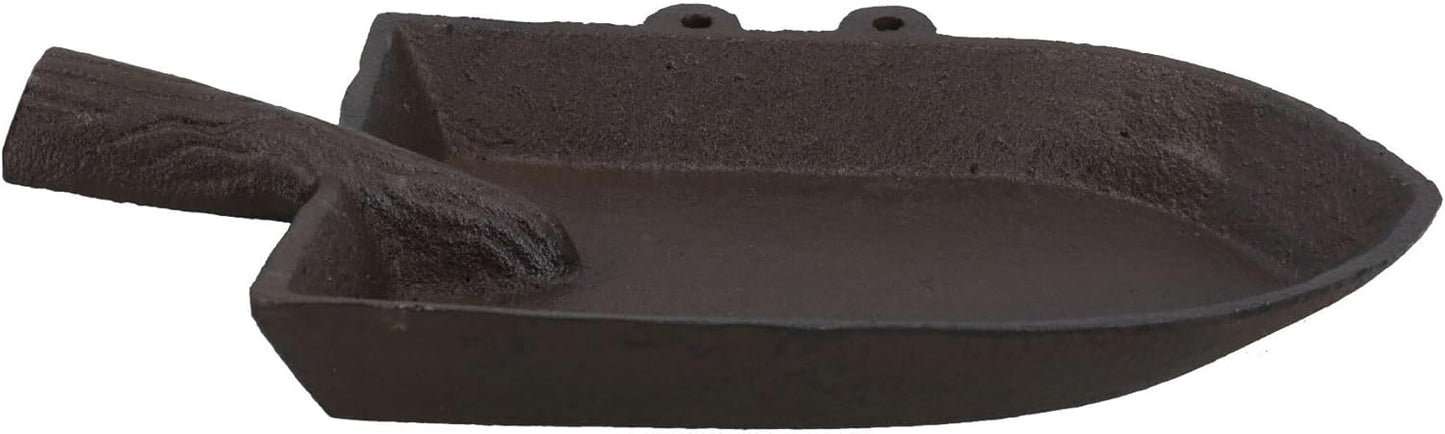 Trowel Spade Bird Bath Feeder Cast Iron Feeder Ornament Garden House Y