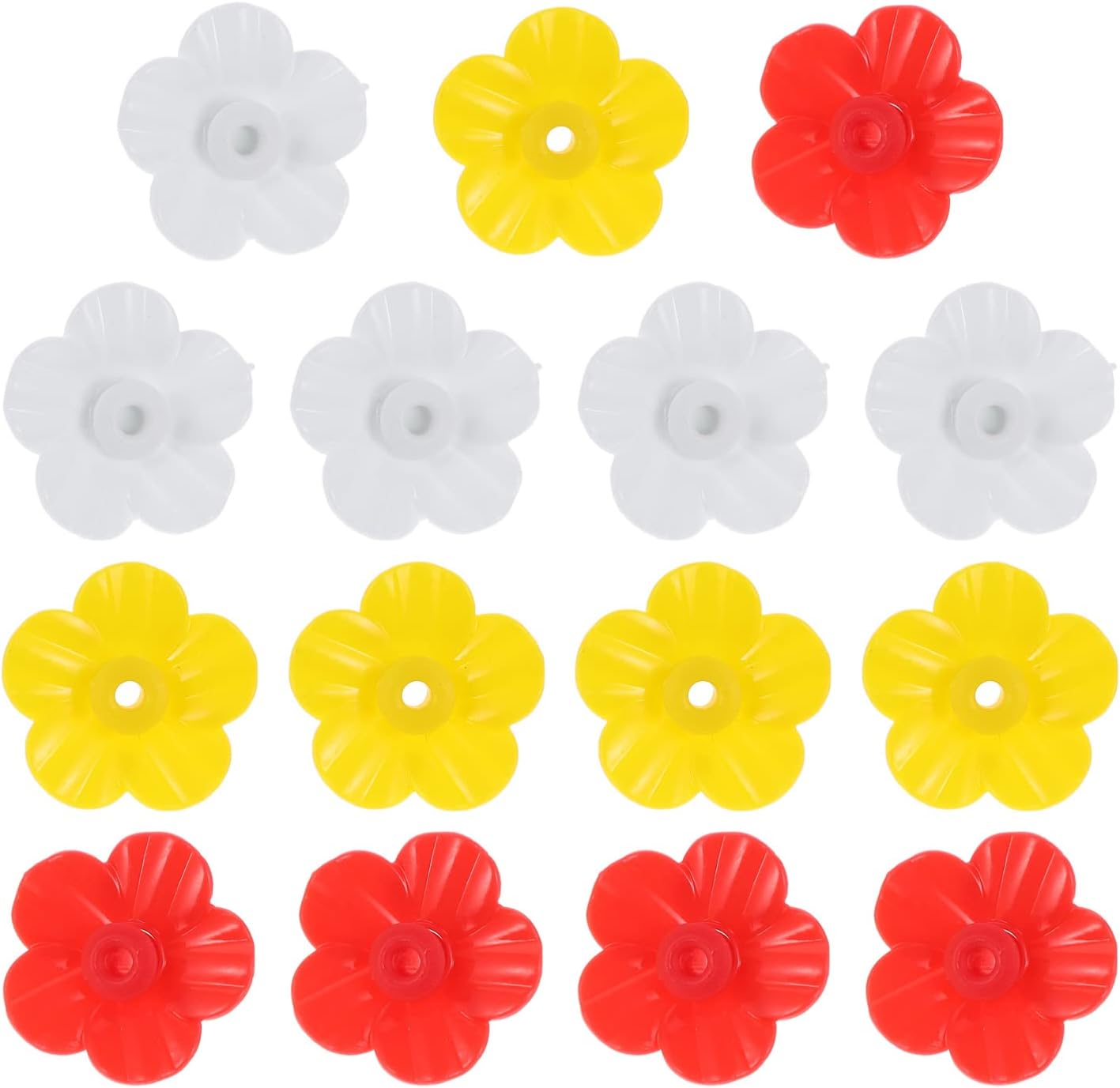 Bird Feeder Replacement Parts Plastic Hummingbird Feeders Replacement Flowers 15Pcs Mini Bird Feeding Parts Ports Decorative Flower