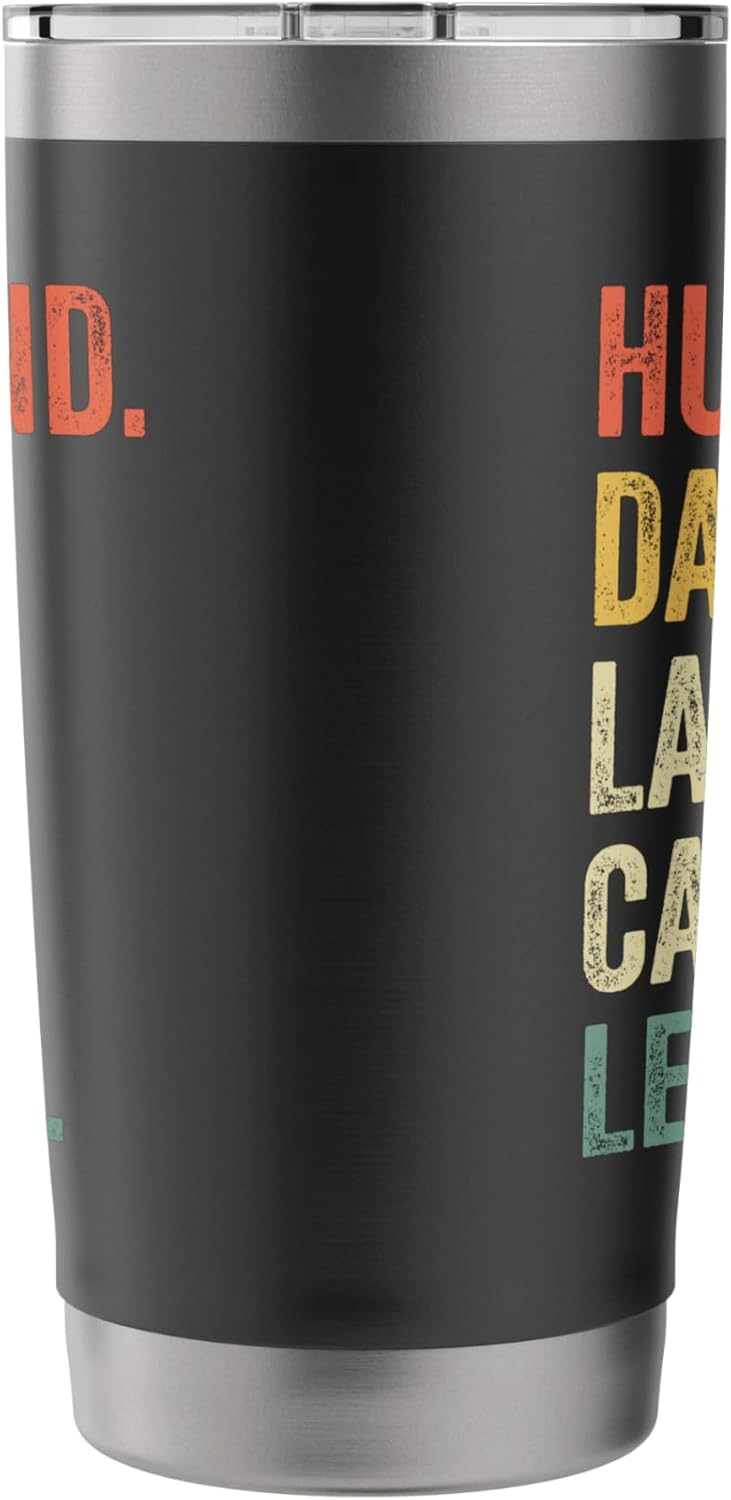 Husband Dad Lawn Care Legend Mowing Gardener Father's Day Stainless Steel Insulated Tumbler