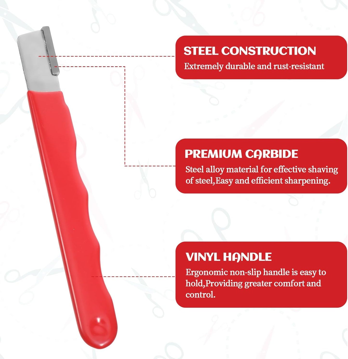 4 Pack Garden Tool Sharpener, Pruning Shears Blade Sharpener, Mini Portable Quick Edge Sharpening Steel Knife Sharpeners for Hedge Shears Scissors Axe Sickle, Gardening Pruner, Loppers