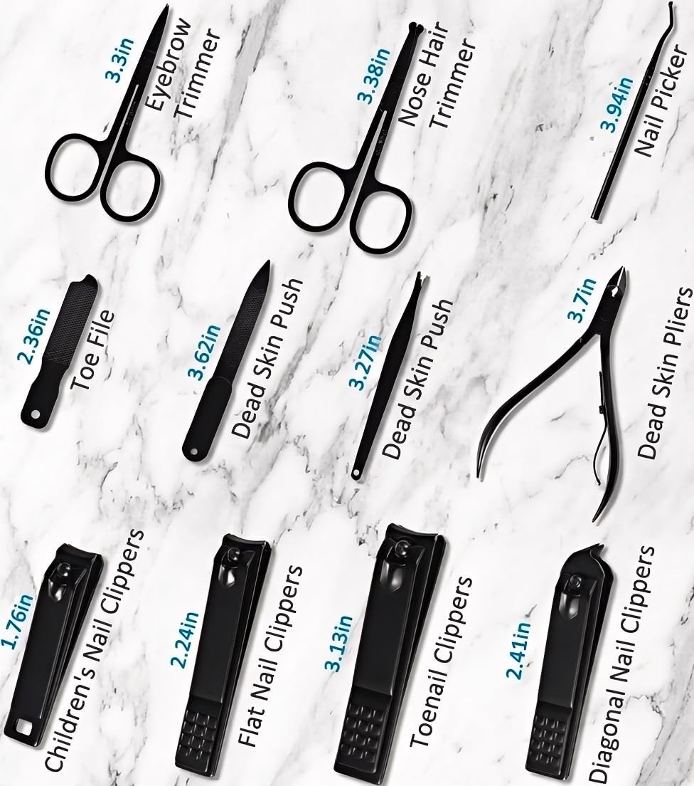 Manicure Set Professional Nail Clipper Kit-26 Pieces Stainless Steel M