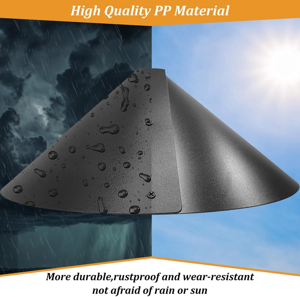 19 Inch Squirrel Baffle for Bird Feeder Pole, Outside Pole Mount Bird 