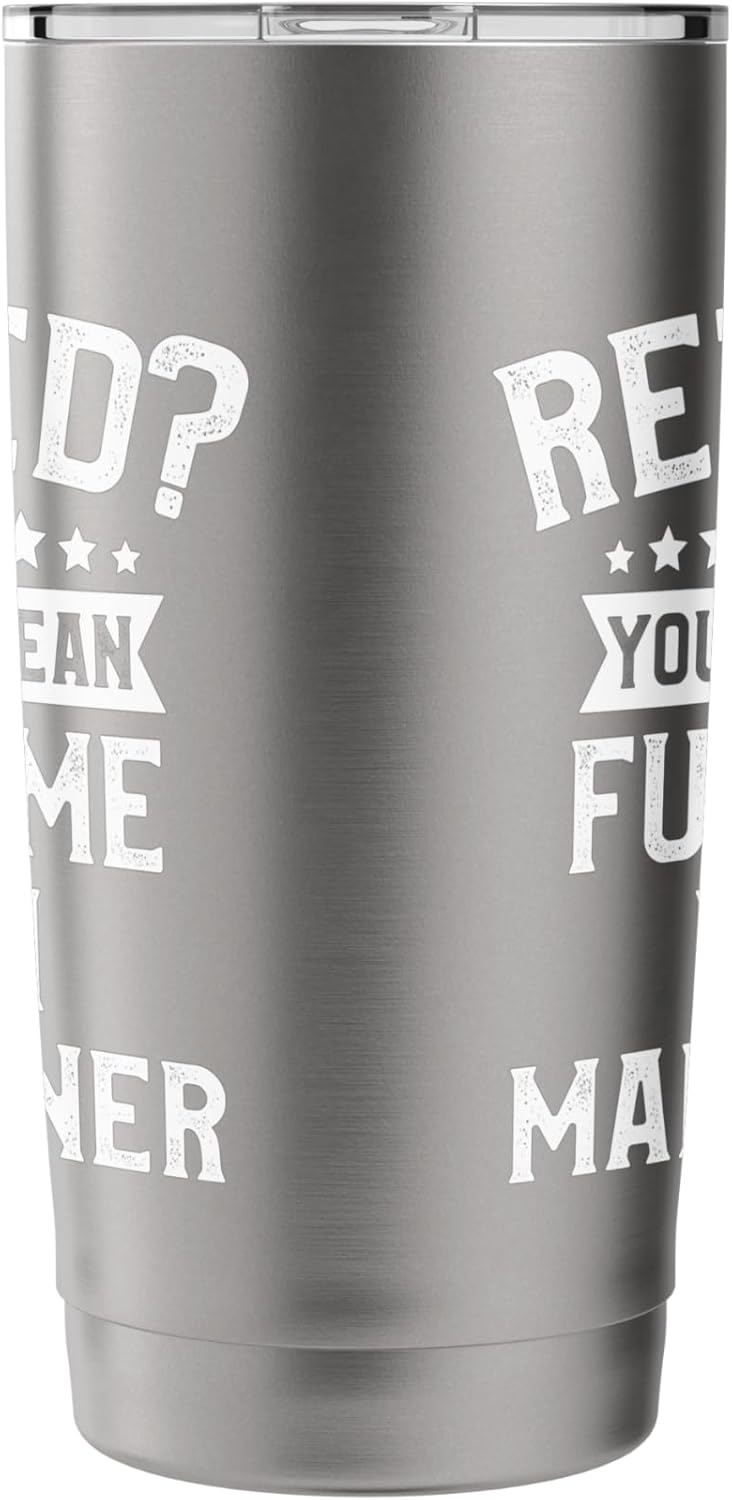 Lawn Care Retirement Gift T-shirt for Crazy Grass Grower Stainless Steel Insulated Tumbler