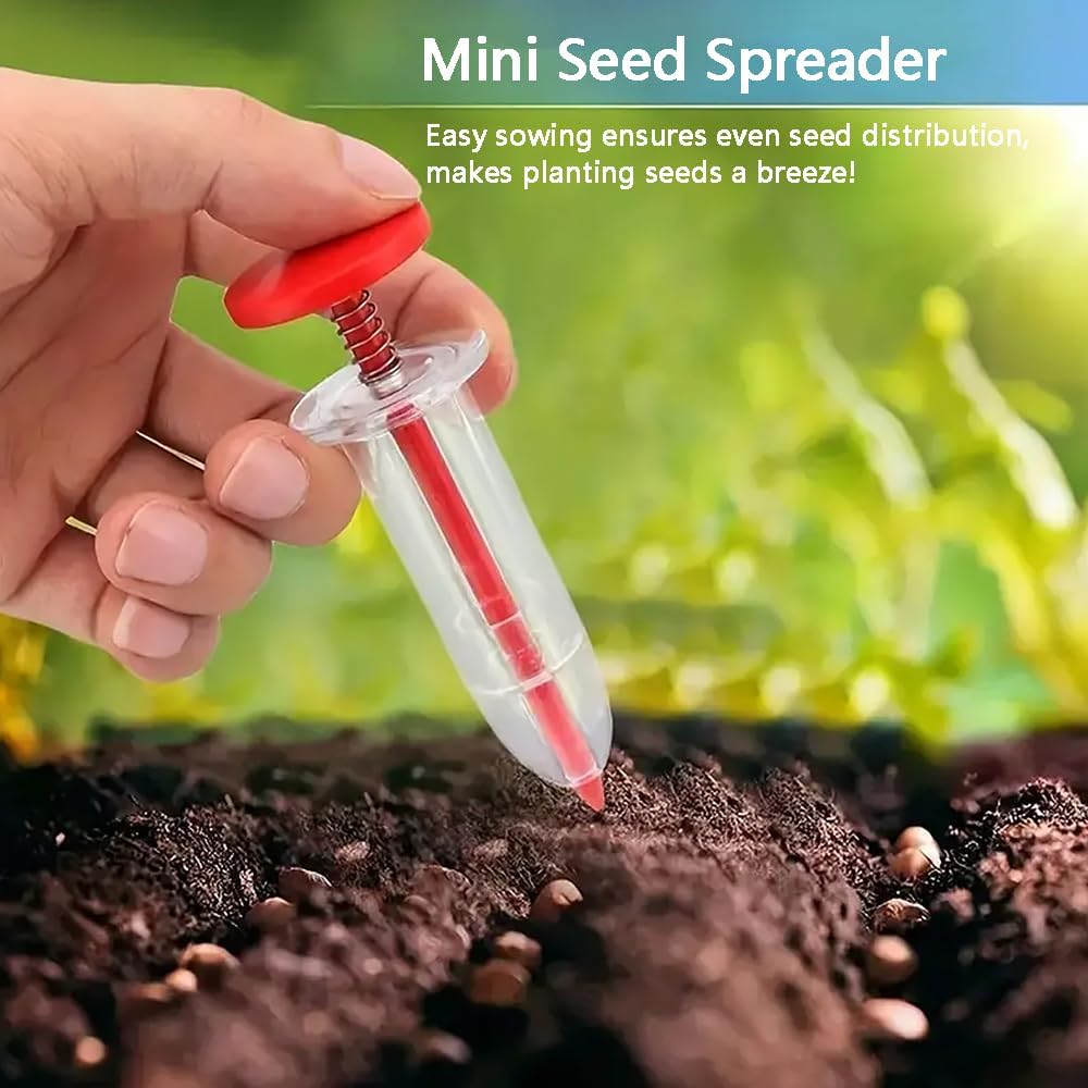 6 PCS Mini Seed Spreader Set, 2025 New Mini Sowing Seed Dispenser, Sma