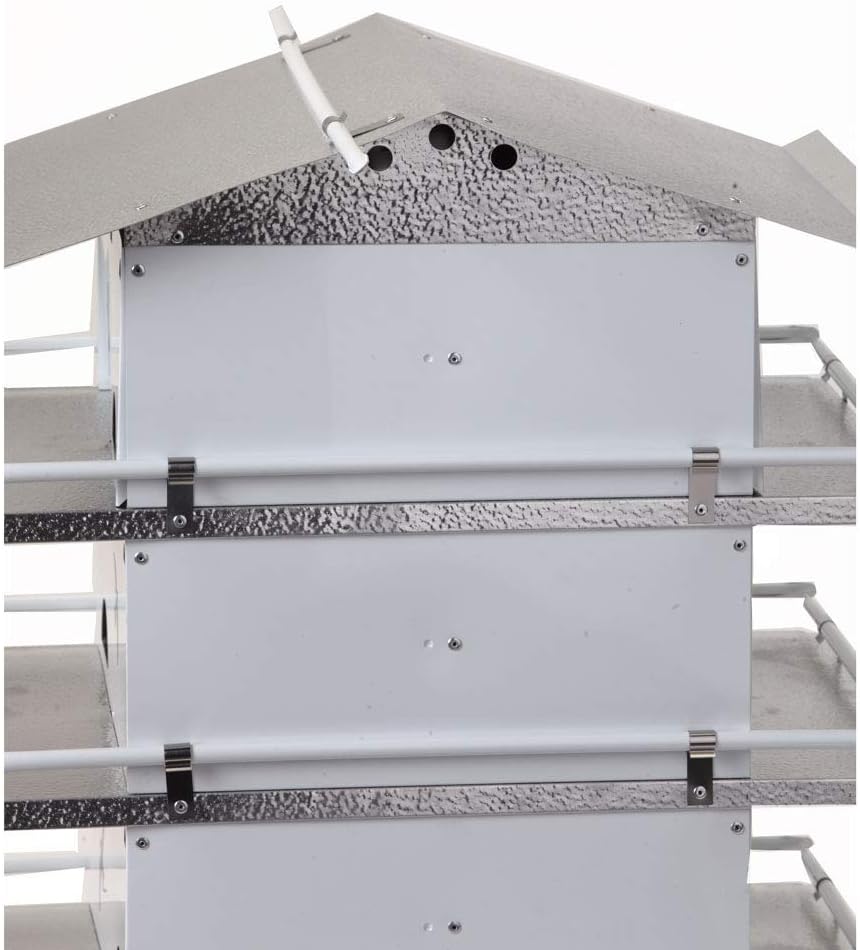 Birds Choice PMC16 Coates Purple Martin House 4 Floor /16 Room, Bird House, Large, White/Grey