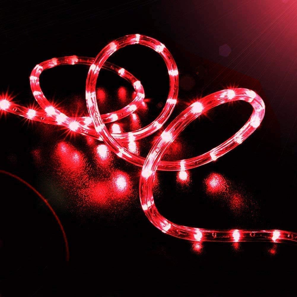 Solar Rope Lights, 200 LEDs 72ft Waterproof Solar Rope Lights with Copper Wire, Solar Garden Lights for Yard, Patio, Path, Tree, Holiday and Party Decorative (red)