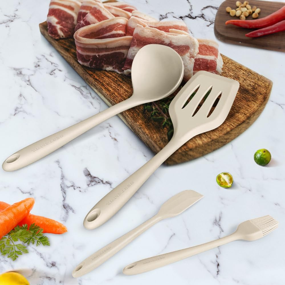 Kitchen Utensil Set - 11 Cooking Utensils - Colorful Silicone Kitchen 