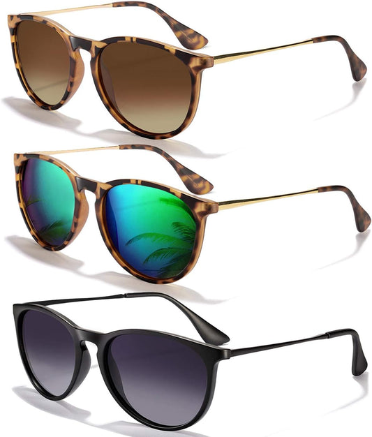 CHBP Sunglasses Womens Men Polarized UV Protection Trendy Vintage Retr