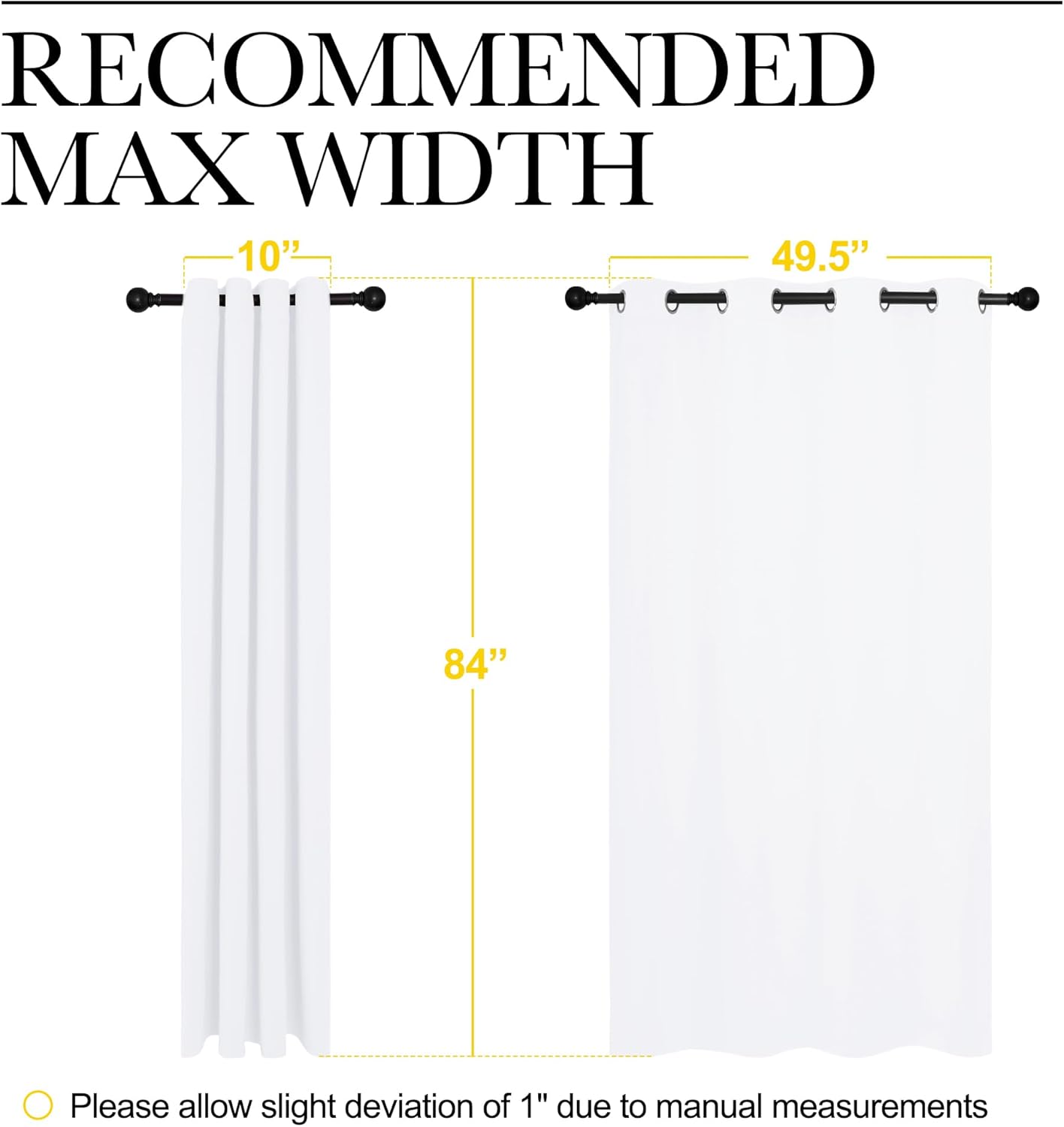 NICETOWN 100% Blackout Window Curtain Panels, Cold and Full Light Bloc