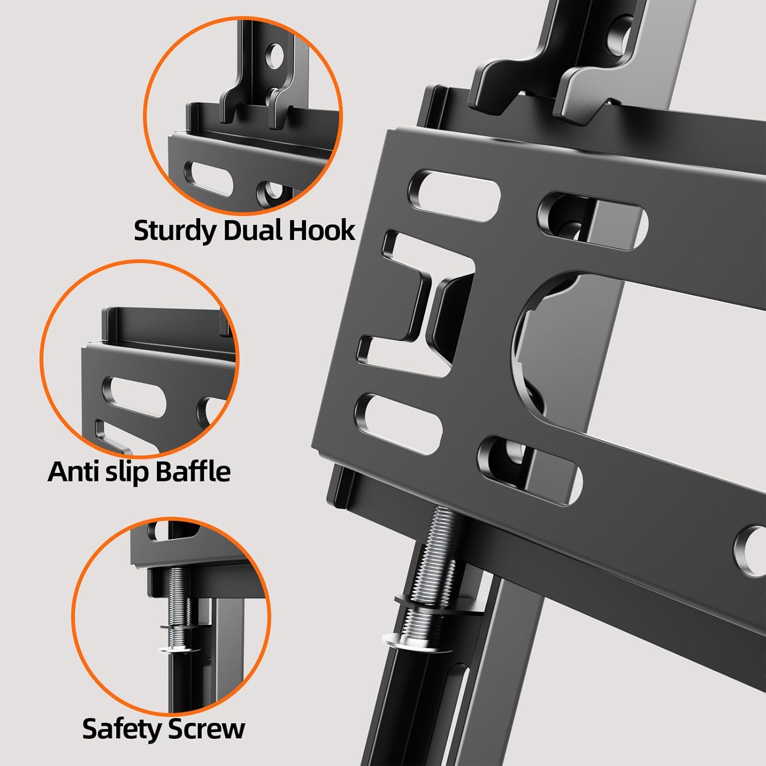 IWOBOARD 32 40 42 inch Fixed TV Monitor Wall Mount for LED LCD TVs & M