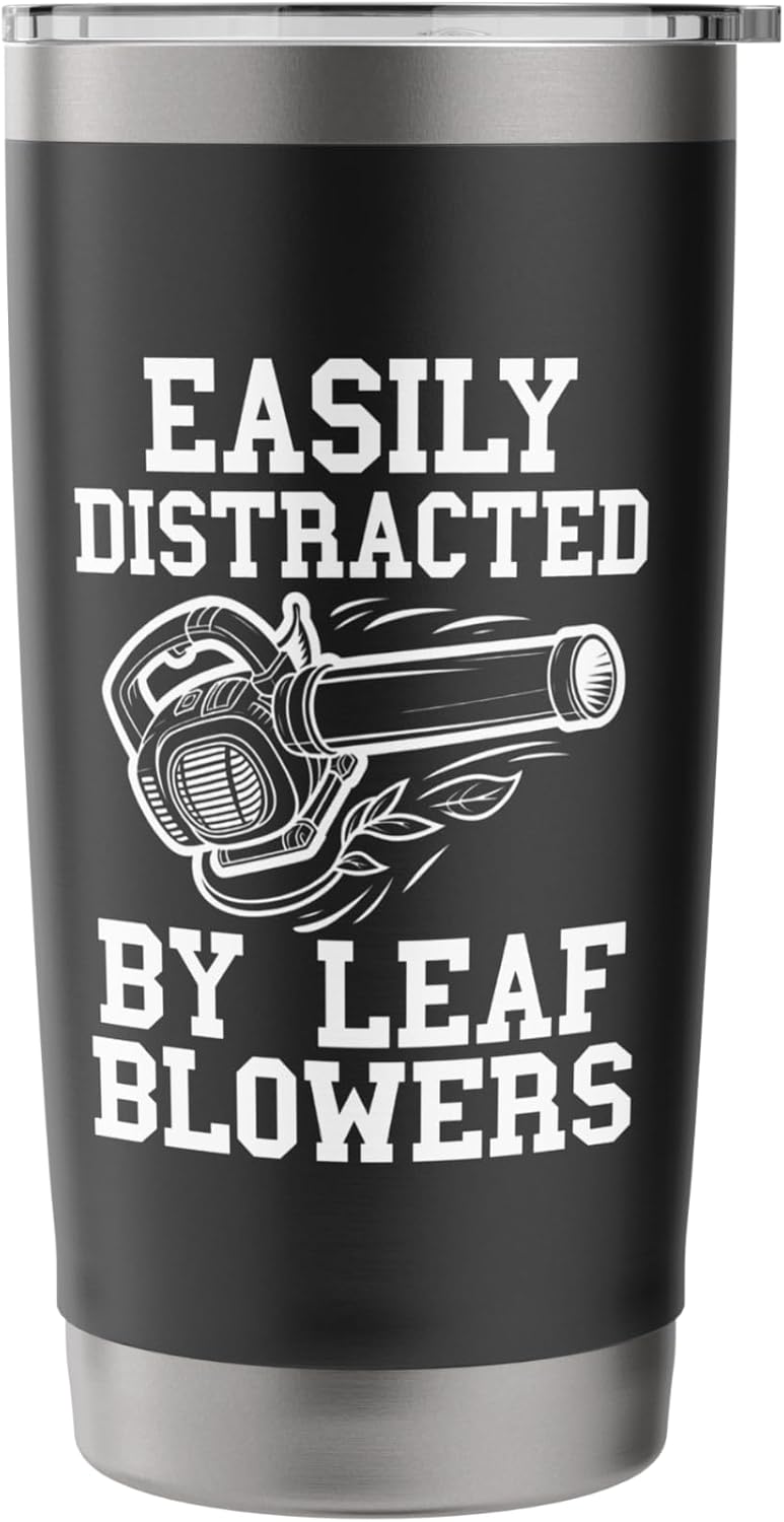 Leaf Blowing For Men Landscaping Lawn Care Yard Leaves Blow Stainless Steel Insulated Tumbler
