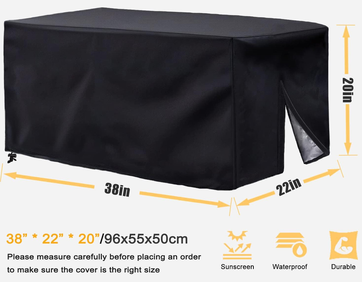 Waterproof Folding Wagon Cover - Heavy-Duty Garden Cart Protection (38