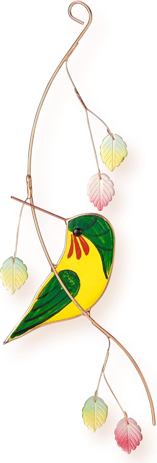 Lolitarcrafts Hummingbird Stained Glass Sun Catcher A Lovely Gift for Your Family