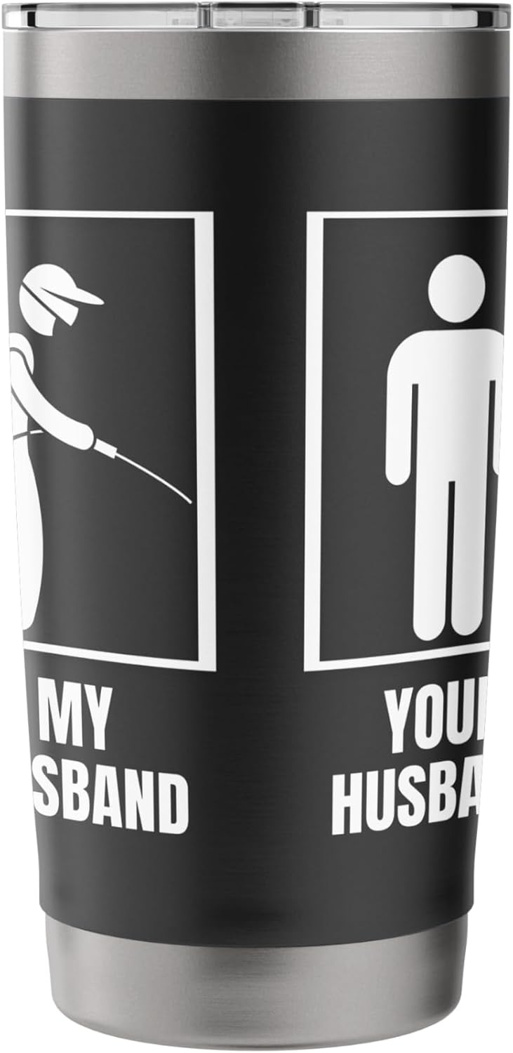 Pest Control Your Husband My Husband Wife Funny Exterminator Stainless Steel Insulated Tumbler