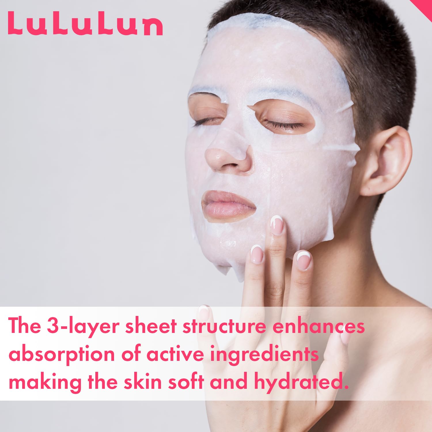 Lululun 32EA Anti Aging Face Mask for Women, Daily Face Masks Skincare
