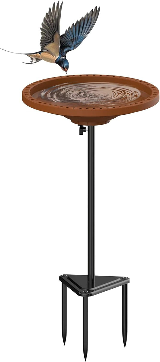 Bird Baths for Outdoors Heavy Duty, 38.5 in Detachable Birdbaths for T
