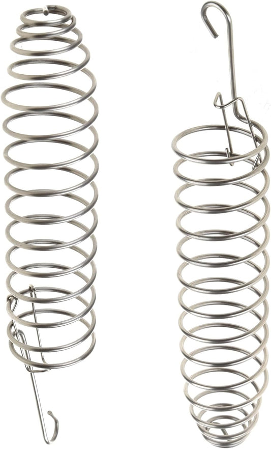 Bird Food Holder Hanging Stainless Steel Treat Feeders Food Basket for Fruit Vegetable Suet Parrot Cage Toy