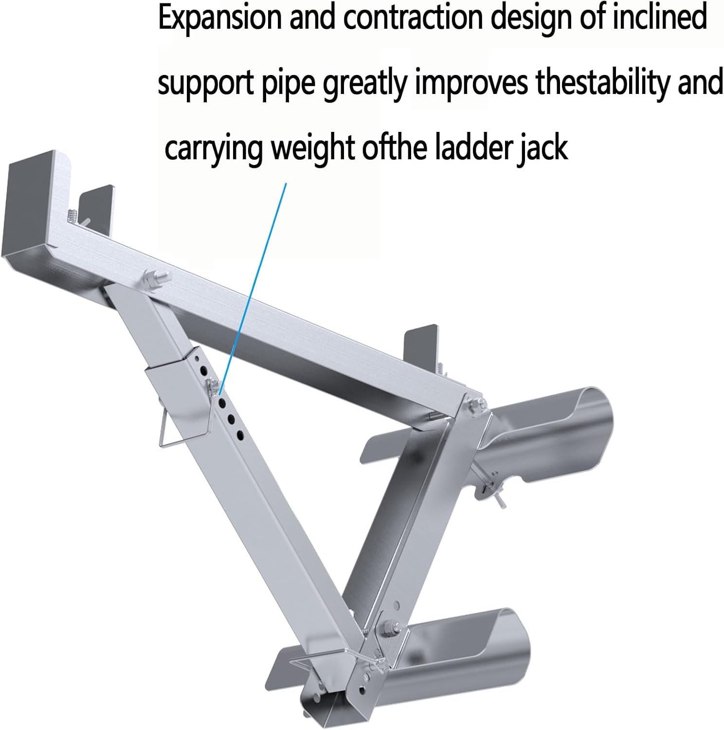 Ladder Jacks 2 Pack for Metaltech Scaffolding Platform,Two-Rung Short 