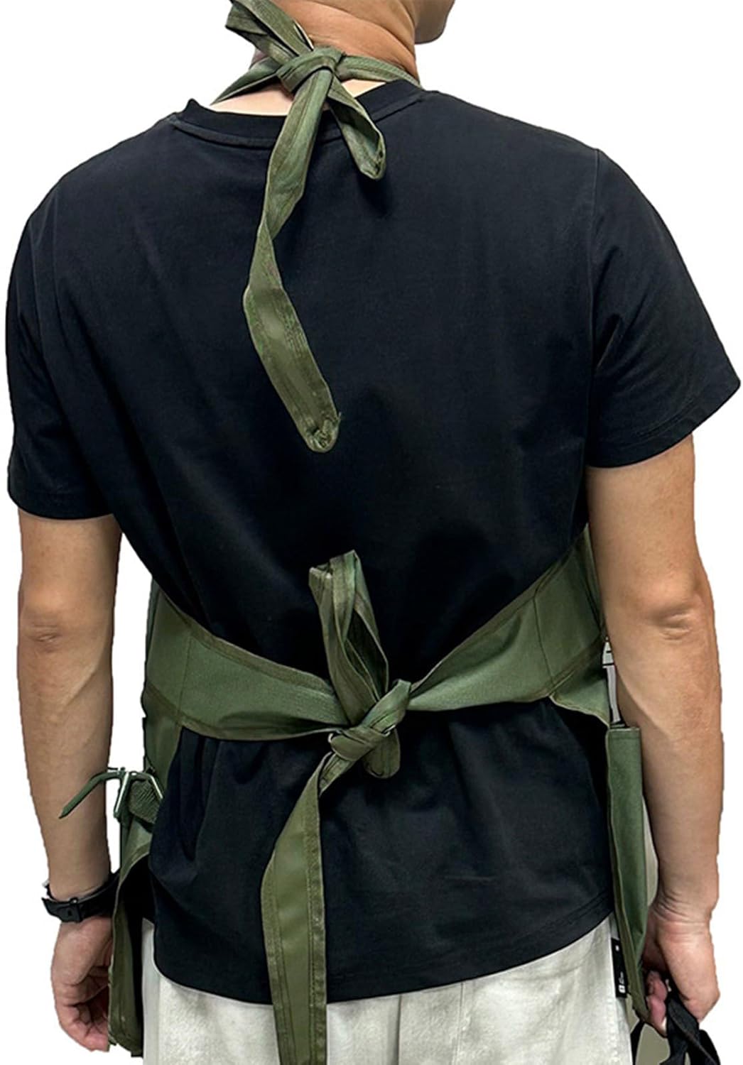 Ergonomic Gardening Work Apron Heavy Duty Multiple Pockets Adjustable 