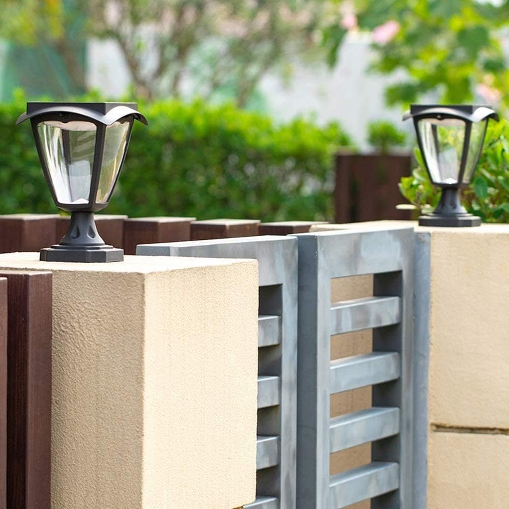 Waterproof IP55 LED Lawn Light Wall Lamps Garden Lighting Post Lights Gate Solar Energy Pillar Lamp Villa Aluminum Parks Courtyard Landscape Column Stadium