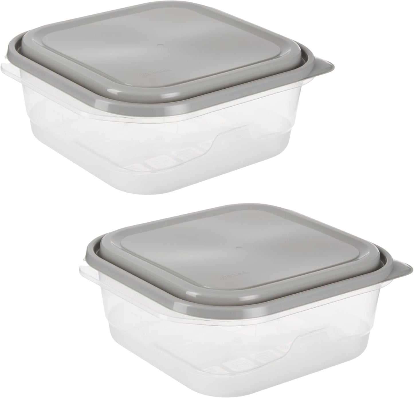 GoodCook EveryWare Extra Large Square Food Storage Container, 2 Pack, 