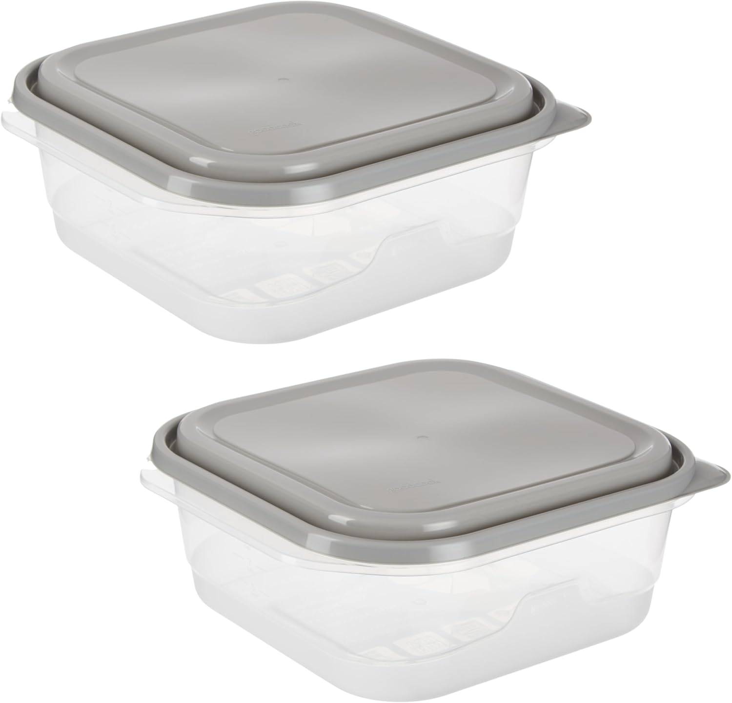 GoodCook EveryWare Extra Large Square Food Storage Container, 2 Pack, 
