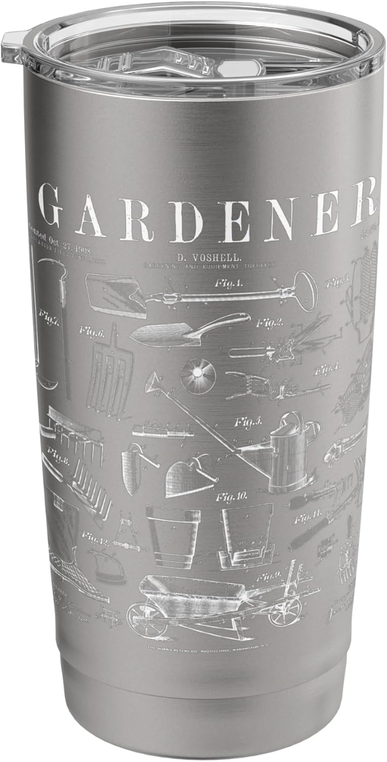 Gardener Gardening Garden Plant Tools Vintage Patent Print Stainless S