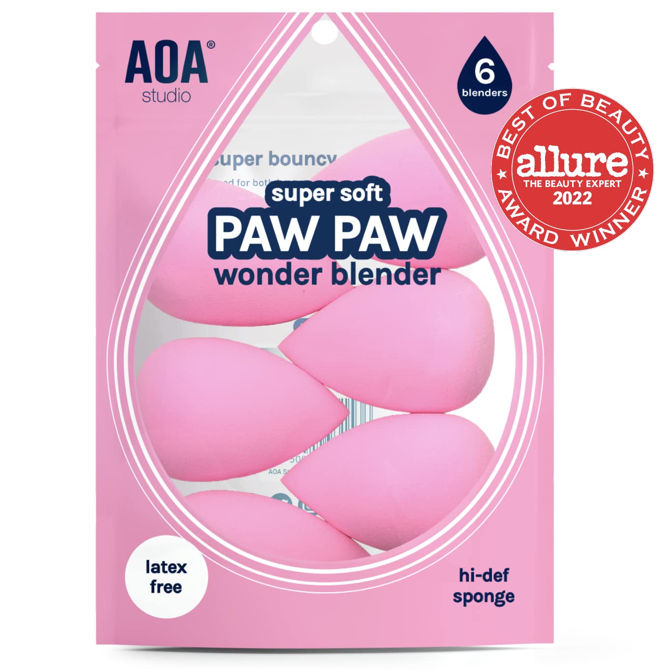 AOA Studio Collection makeup Sponge Set Latex Free and High-definition