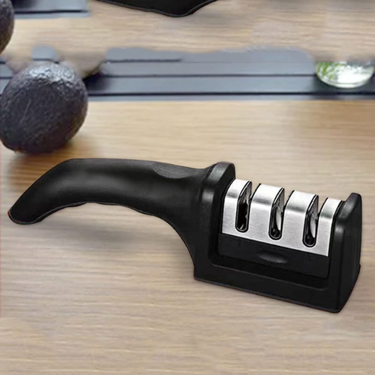 PRETYZOOM 2 Pcs Handheld Kitchen Cutter Sharpener Quick Diamond Sharpe