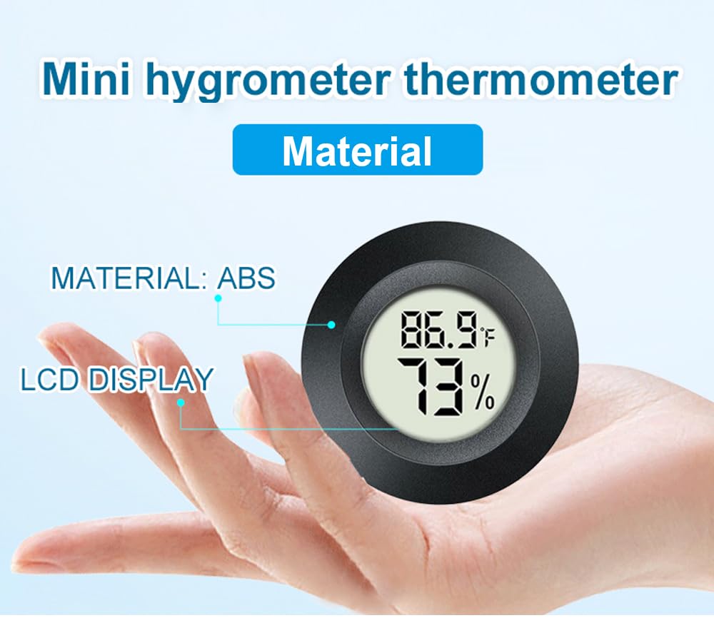 2 Pack Hygrometer Thermometer Digital Humidity Meter Indoor/Outdoor Hu