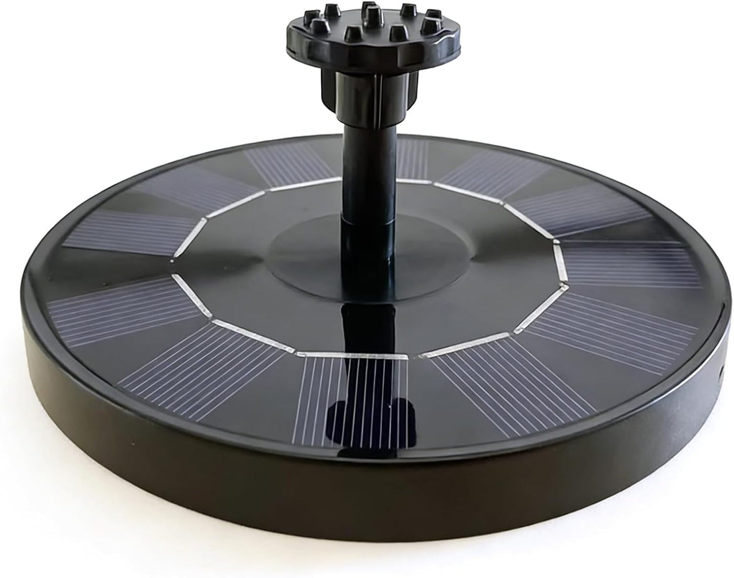 Solar Bird Bath Tray, 30.5x30.5x6cm ABS PP Heavy Duty Outdoor Round Feeder Stand for Garden, Patio, Backyard, Home, Birds, Wildlife, Hanging