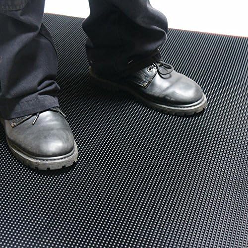 Rubber-Cal 03_190_ZWEB_BK Door Scraper Rubber Front Mats, 5/8" Thick x